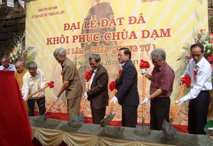 Đại lễ đặt đá khôi phục quần thể di tích thời Lý - 1