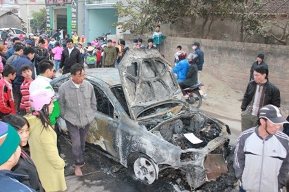 GM Việt Nam từ chối bảo hành chiếc xe Lacetti cháy trơ khung - 1