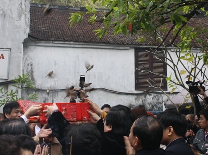 Chủ tịch nước cùng kiều bào thả cá chép tiễn ông Táo về trời - 2