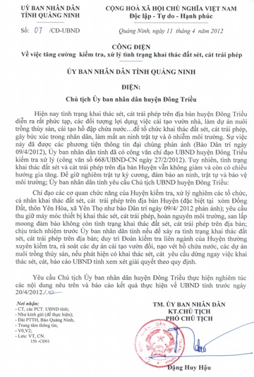 Quảng Ninh chỉ đạo xử lý tình trạng “trộm” đất sét báo Dân trí nêu