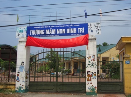 Trường mầm non xã Dĩnh Trì với cách quản lý học sinh còn lỏng lẻo dẫn đến sự việc đau lòng.
