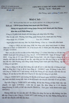 Chất thải rắn do Nhà máy Gia công chế biến quặng molipden thải ra khiến người dân bức xúc.