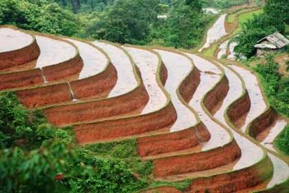 Công nhận di tích quốc gia với ruộng bậc thang Hoàng Su Phì - 5 Nước được lấy đầy ruộng.