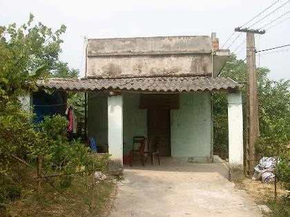 Khu nhà quản lý trạm bơm nơi anh Kh. tử vong bất thường.