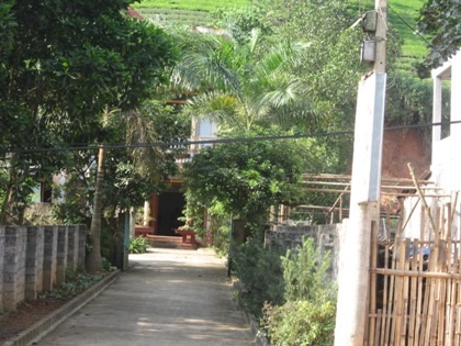 Nhà nghỉ nơi xảy ra vụ thảm án.