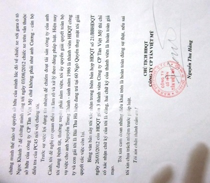 Phó Giám đốc bị tố dựng hồ sơ giả “đánh tháo” tài sản công ty