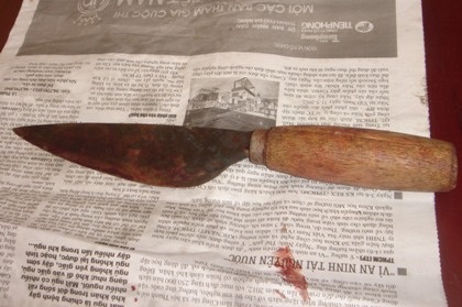 Hung khí gây án của đối tượng Hải.