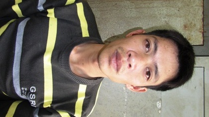 Đối tượng Lê Ngọc Tuấn bị bắt giữ.