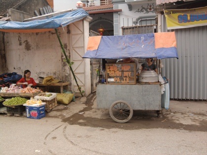 Hiện trường xảy ra vụ hỗn chiến.