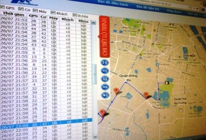 Hệ thống GPS của hãng taxi Group 3A vốn vận hành rất trơn tru.