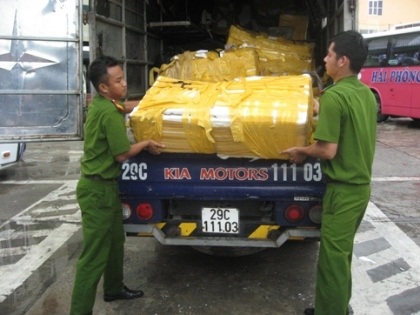 Lô hàng cá trắm Trung Quốc nhập lậu bị bắt giữ.