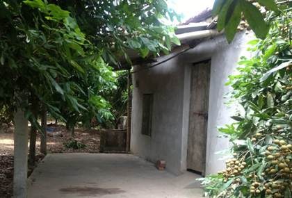 Ngôi nhà nơi đối tượng Bùi Công Trình hiếp dâm cháu Tr.