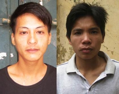 2 đối tượng Long và Thắng bị bắt giữ.