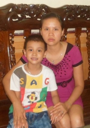 Chị Đặng Thị Hương Giang cho biết cháu Dũng đã được kiểm tra sức khỏe.