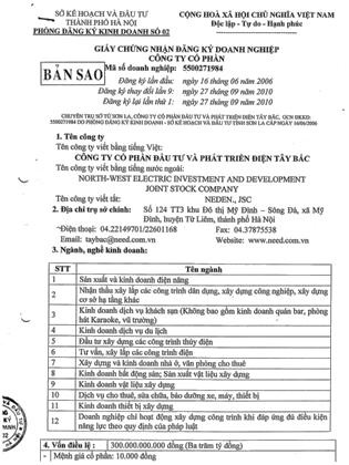 Công ty điện Tây Bắc bị tố "bỏ rơi" công ty "con" hòng trốn nợ thuế - 3 Ông Đào Xuân Dương - Giám đốc Công ty TNHH MTV Tây Bắc gửi đơn kêu cứu tới báo điện tử