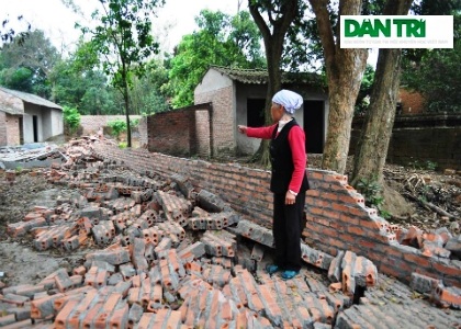 Hà Nội: Chấn động vụ cưỡng chế ngay sát Tết, tan nát cả một làng cổ - 9 Ngôi nhà của bà Nguyễn Thị Khuyết là một trong số những