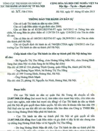 Bài 46: Cục thi hành án TP Hà Nội đối mặt hàng loạt khiếu nại của gia đình 194 phố Huế