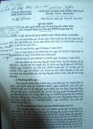 Quyết định thi hành án được ban hành.