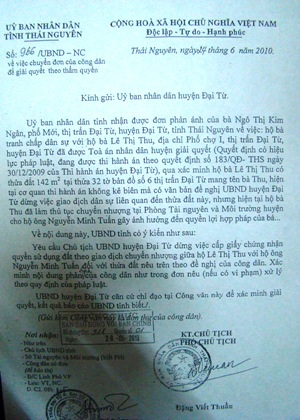 Quyết định thi hành án được ban hành.