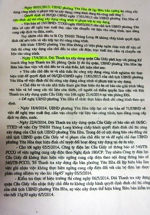 Tòa cao ốc 17 tầng không phép nằm sừng sững tại phường Yên Hòa.