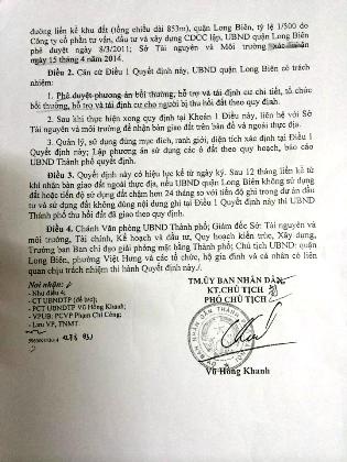 "Quận Long Biên phê duyệt phương án bồi thường khi chưa có quyết định thu hồi đất" - 2 Quyết định thu hồi đất mới do UBND TP Hà Nội ban hành ngày 13/5/2014.