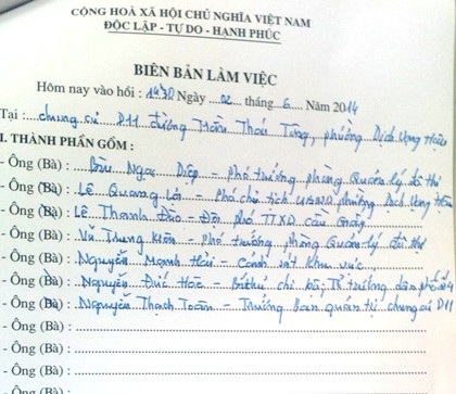Hàng loạt sai phạm tại công trình "khủng" không phép "mọc" trên nóc chung cư - 4 Biên bản xác định những sai phạm của chủ đầu tư.