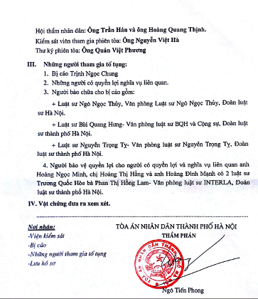 Bài 56 vụ 194 phố Huế: Hệ thống hành vi phạm tội của bị cáo Trịnh Ngọc Chung - 3 TAND TP Hà Nội chốt lịch xét xử bị cáo Trịɮh Ngọc Chung.