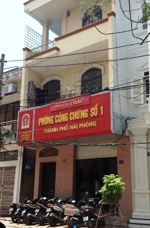 Phòng Công chứng số 1 nơi xảy ra việc bản hợp đồng bị phù phép.