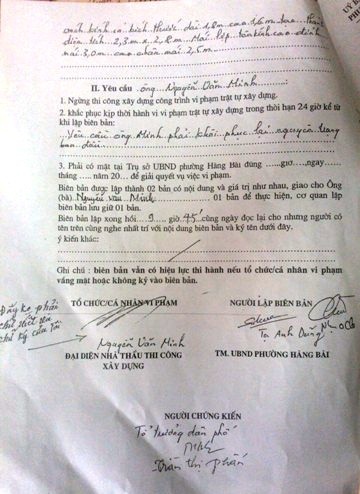 UBND TP Hà Nội chỉ đạo giải quyết vụ công dân tố UBND phường Hàng Bài giả mạo chữ ký - 4 Quyết định có chữ ký mà ông Minh cho rằng mình bị giả mạo.
