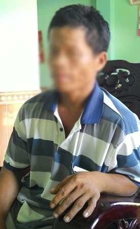 Anh Cường bức xúc kể lại sự việc.