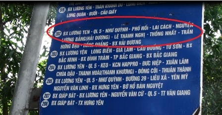 Xe bus 202 đã thay đổi lộ trình nhưng Sở GTVT Hà Nội suốt 03 năm qua vẫn chưa sửa thông tin.