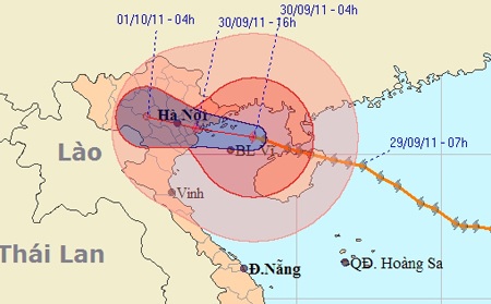 Bão số 5 đi sâu vào đất liền - 4 Bão số 5 đi sâu vào đất liền - 4