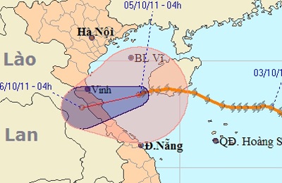 Bão số 6 suy yếu trước khi vào Việt Nam - 1