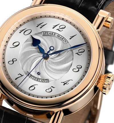  Mặt số Guilloché cho chiếc đồng hồ một hình ảnh sang trọng và sắc thái đặc biệt.