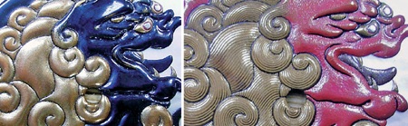Maki-e: Vang bóng hoàng kim - 7 Từng chi tiết trên mặt số makie được làm rất tỉ mỉ.