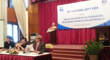 Nhiều cơ quan công quyền “né” trả lời báo chí - 1 Quang cảnh buổi hội thảo