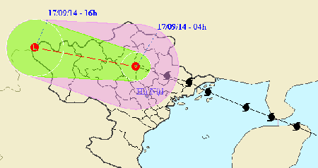 Hoàn lưu bão gây mưa to diện rộng, đề phòng lũ quét, ngập úng - 1 Hoàn lưu bão số 3 còn gây mưa diện rộng tại miền Bắc. (Ảnh: NCHMF)