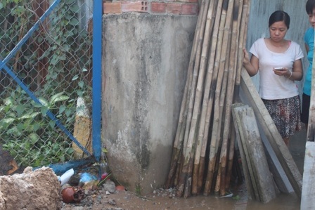 Phát hiện chiếc sọ người sau đợt triều cường