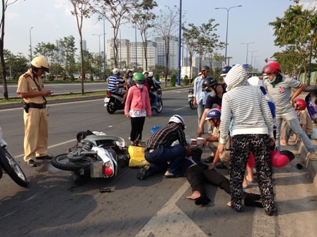 Hiện trường vụ tai nạn