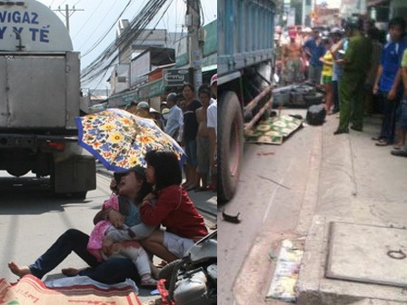 Nguy cơ tái diễn tai nạn chết người trên tuyến đường "tử thần" - 1 Những vụ TNGT tang thương từng xảy ra trên đường tử thần Kha Vạn Cân.