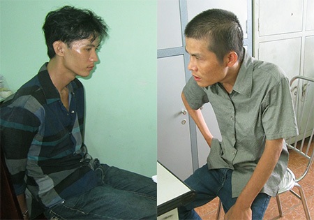 Dùng súng giả cướp tiệm vàng: Thêm đồng bọn sa lưới - 1 Hai đối tượng Thành và Sang, chủ mưu trong vụ dùng súng (giả) gây án cướp tiệm vàng Kim Nguyệt.