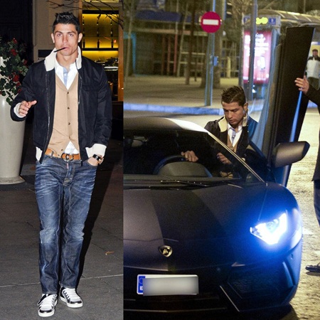 C. Ronaldo “sành điệu” cưỡi siêu xe mới dạo phố - 1