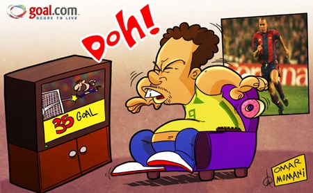 Biếm họa: Ro “béo” uất hận khi bị Messi vượt mặt - 1 Biếm họa: Ro “béo” uất hận khi bị Messi vượt mặt