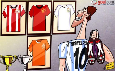 Biếm họa: Van Nistelrooy giã từ sự nghiệp thi đấu - 1 Biếm họa: Van Nistelrooy giã từ sự nghiệp thi đấu
