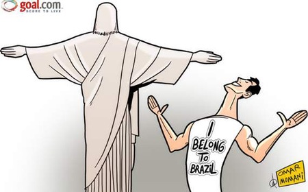 Biếm họa: Kaka trở lại ĐT Brazil sau 2 năm - 1 Kaka đã trở về với ĐT Brazil