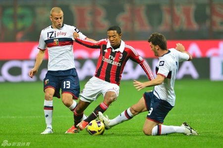 Nhọc nhằn vượt qua Genoa, Milan kết thúc chuỗi ngày u tối - 2 Dù cầm bóng tới 63% nhưng AC Milan không thể hiện được nhiều