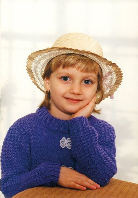 Kvitova với nụ cười khá duyên ngày bé