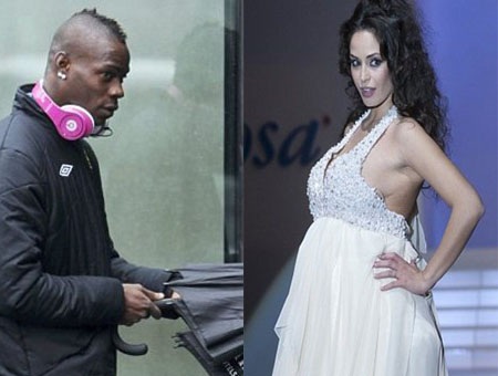 Ngày hôm qua, Balotelli đã đón con gái đầu lòng với bạn gái Raffaella Fico