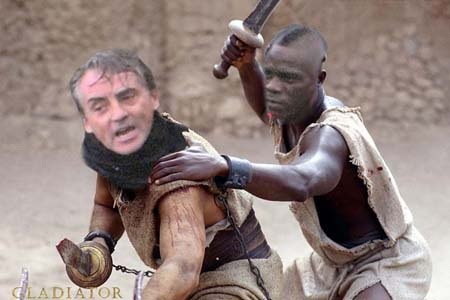 Vụ xô xát của Mancini và Balotelli qua lăng kính biếm họa - 1 Mancini và Balotelli tử chiến như những võ sĩ thời trung cổ
