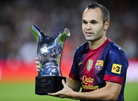Iniesta được bầu chọn là "Vua kiến tạo" năm 2012 - 1 Andrés Iniesta - Vua kiến tạo năm 2012